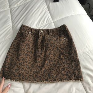 Cheetah print skirt